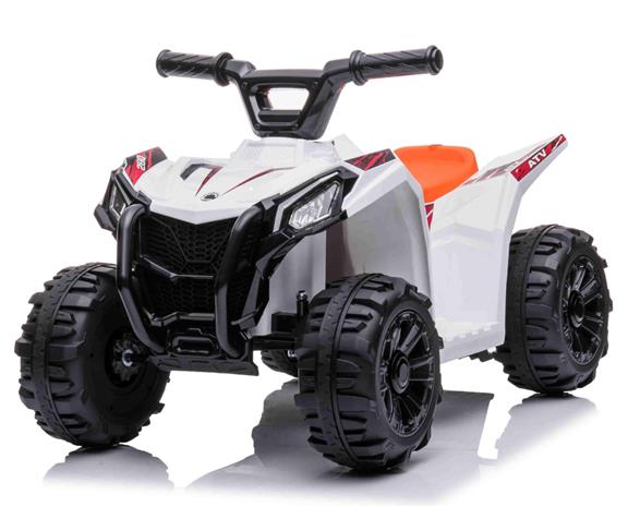 Sähköinen ATV lapsille 6V, valkoinen