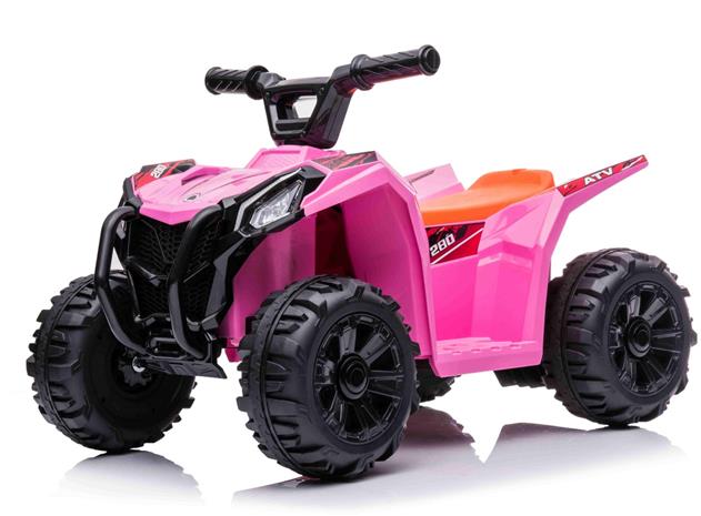 Sähköinen ATV lapsille 6V, vaaleanpunainen
