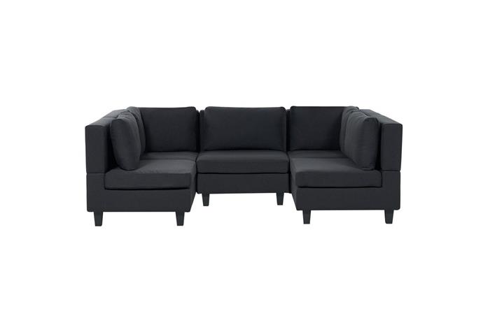 Modulsoffa Beliani Unstad Beige/svart Black -