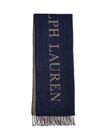 Lauren Ralph Lauren Reversible Logo Jacquard Scarf - Navy - ONE SIZE