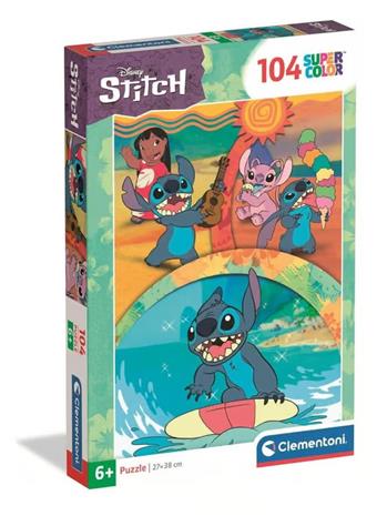 Clementoni Disney Stitch Super Colour Puzzle (104)
