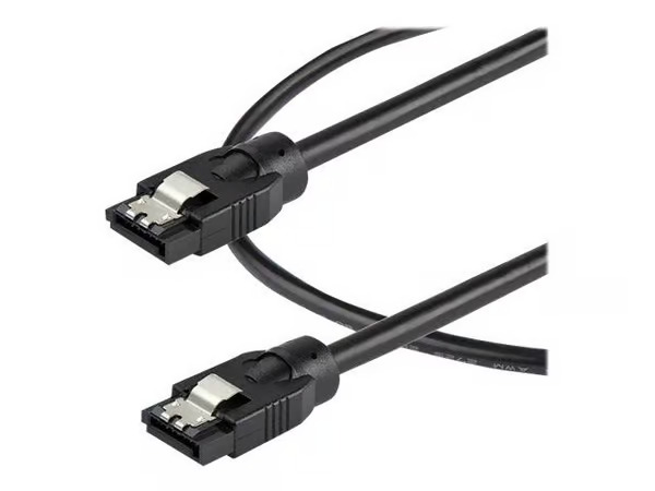 StarTech.com 0.3 m Round SATA Cable - Latching Connectors - 6Gbs SATA Cable - SATA cable - 30 cm