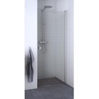 Dansani match hinged door 67-69 cm satini/clear