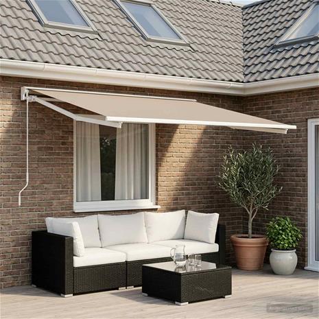 vidaXL Markiisin vaihtokangas Beige 600 × 300 cm Polyesteri