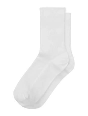 Organic Basics Core Crew Rib Socks 3-Pack - Grey - 43-46