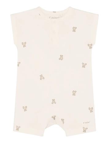 Fixoni Romper Ss - Cream - 92