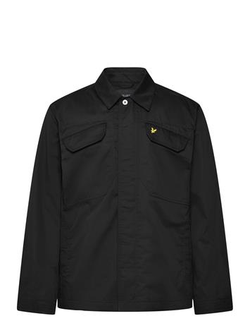 Lyle & Scott Multi Pocket Overshirt Ohut Takki Black Lyle & Scott