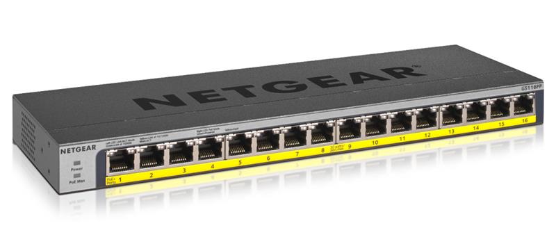 NETGEAR GS116PP-100EUS, kytkin