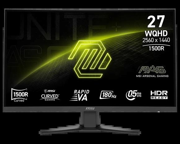 MSI MAG 275CQF E18 (27"), näyttö