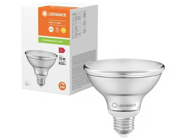 LEDVANCE LED PAR30 633lm 10W/927 (75W) E27 himmennettävissä