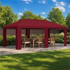 vidaXL Gazebo-kansio 6 x 3 m Burgundi Polyesteri 190 gsm