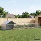 vidaXL Kanan koppi katolla ja pihalla 2 kpl Hopea 700 x 200 x 150 cm