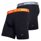 Nike Bokserit Essential Cotton Stretch 2-Pack - Musta/Oranssi/Harmaa