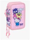 Hello Kitty & Friends Täytetty Kolmilokeroinen Penaali 37 Osaa, Vaaleanpunainen