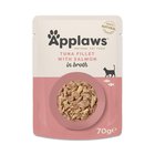 48x70g Cat Natural Pouch tonnikala & lohi Applaws