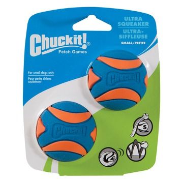 Chuckit - Ultra Squeaker Ball - S - 5cm - 2 pcs. - (CHUC31537)
