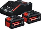 Bosch Starter Set 2 x EXBA18V-80 (1600A0373T) 18V 2x8,0Ah Li-ion, työkaluakku 2kpl ja laturi