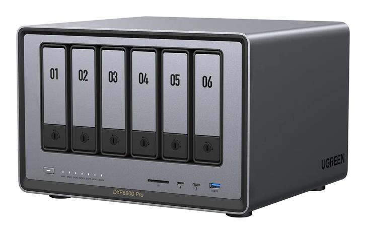 Ugreen NASync DXP6800 Pro NAS Compact Intel® Core™ i5 i5-1235U 8 GB DDR5 0 TB UGOS Pro Black