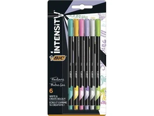 BIC Intensity Fineliners Pastel 6 pcs.