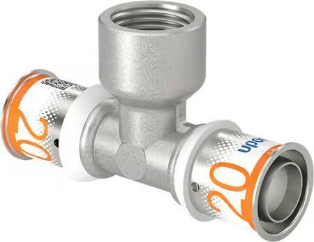 Uponor s-press plus tee adapter female thread 20 mm x 12