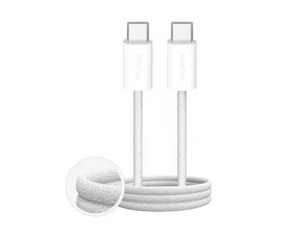 Puro Fabrik 60W Braided Cable USB-C - USB-C 3m - White