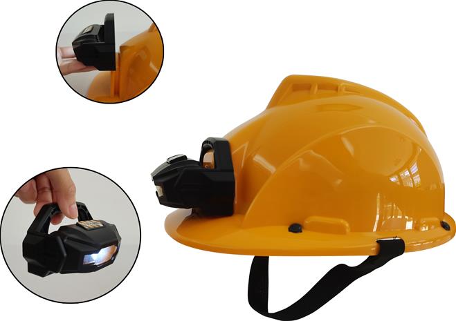 Power X Construction Helmet leikki rakentajan kypärä valolla