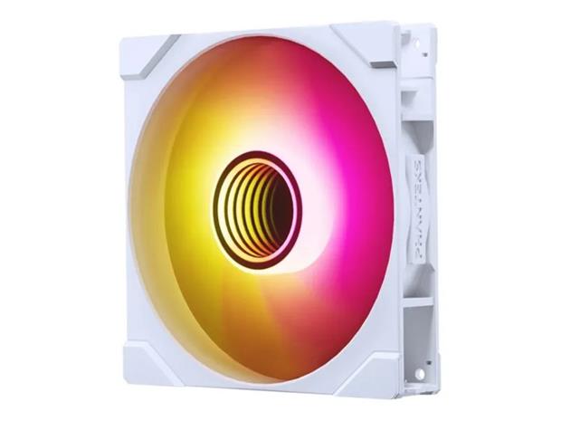 Phanteks M25 Gen2 PWM ARGB -tuuletin, hydraulinen laakeri, 140 mm, valkoinen – kuva 4/5