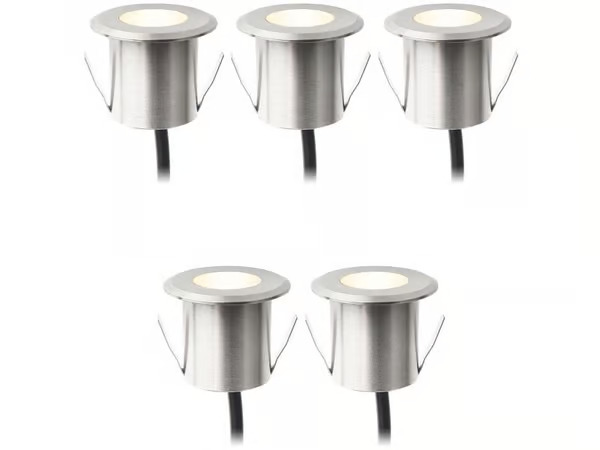 LightsOn Dexter Decklight 5-pack Silver