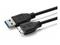 Pro USB-A <-> USB Micro-B 3.0 - 3m - Musta – kuva 1