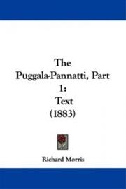 The Puggala-Pannatti, Part 1: Text (1883), kirja