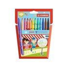 STABILO Teho fibre tip pen cardboard wallet of 12 pens washable ink cap off time 8 weeks