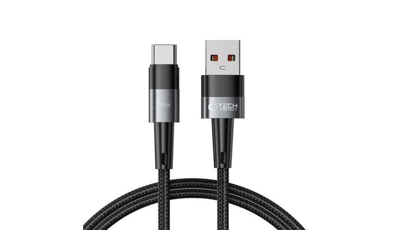 Tech-Protect UltraBoost USB-C / USB-C 66W 6A 1m Cable - Grey