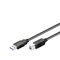 Pro USB-A <-> USB-B 3.0 - 1m - Musta – kuva 2