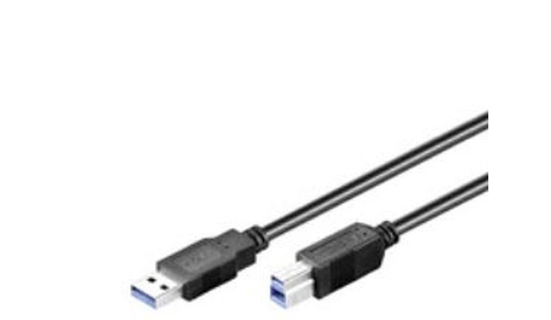 Pro USB-A <-> USB-B 3.0 - 1m - Musta