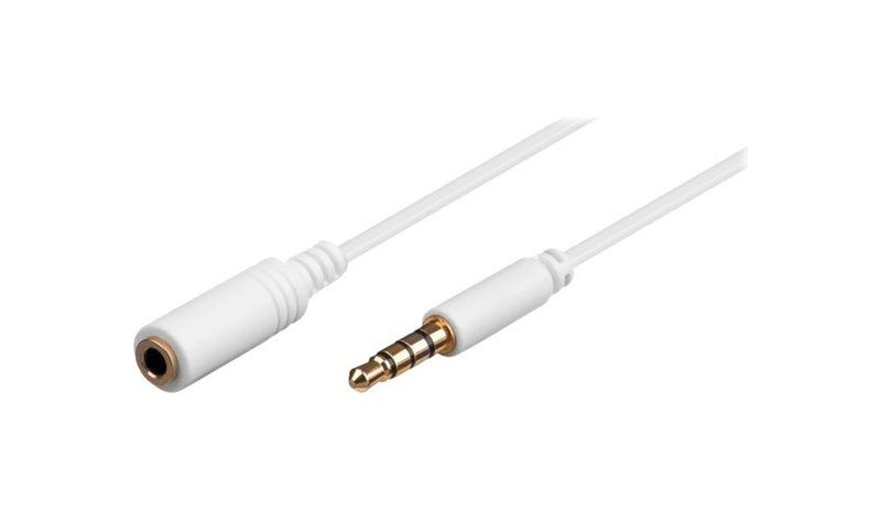 Pro MiniJack 3.5mm Ext. 4P - Wh - 2m