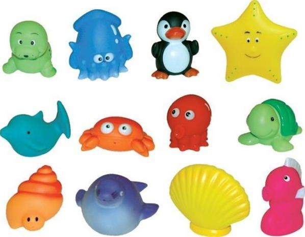 LUDI - Bath animals - 12 pcs – kuva 4/7