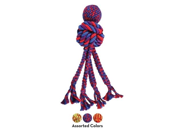 Kong Wubba Weaves w/Rope Dog Toy Mix Large – kuva 4/4
