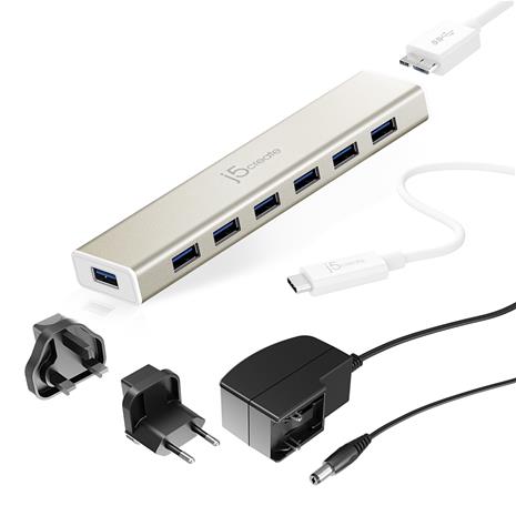 USB-C 7- PORT HUB - EU/UK