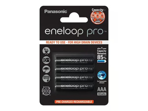 Eneloop-paristot Panasonic BK-4HCCE / 4BE (4 kpl.)