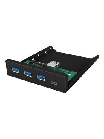 ICY BOX 3.5 Front with USB 3.0 Type-A and Type-CÂ™ hub
