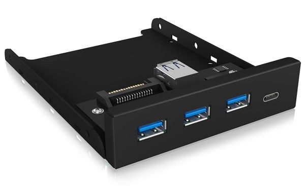ICY BOX 3.5 Front with USB 3.0 Type-A and Type-CÂ™ hub