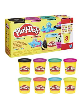 Play-Doh Vibrant 8 Pack Solid 680G