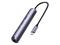 5-in-1-sovitin UGREEN CM418 USB-C - 2x USB 3.0, HDMI, RJ45, USB-C (harmaa) – kuva 5