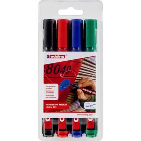 Edding e-330 permanent marker set of 4 assorted