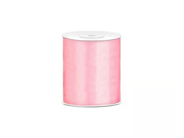 Satiininauha - Light pink , 100mm x 25m