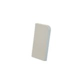 Gabotherm End piece left white