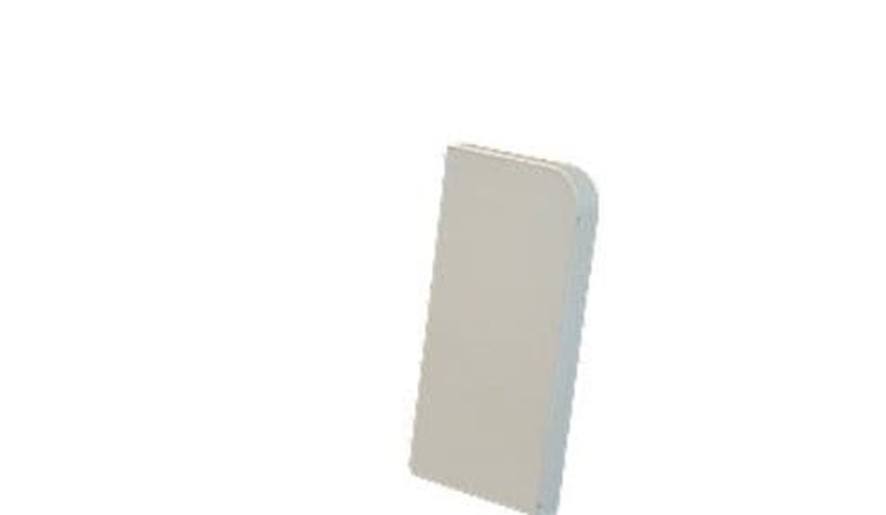 Gabotherm End piece left white
