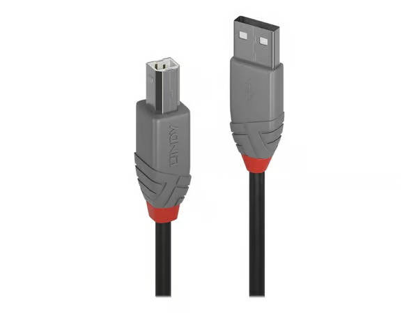 Lindy Anthra Line - USB 2.0 Type A to B Cable - 3m