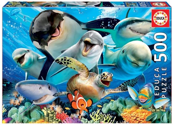 Educa Underwater Selfies Pussel 500 bitar 17647