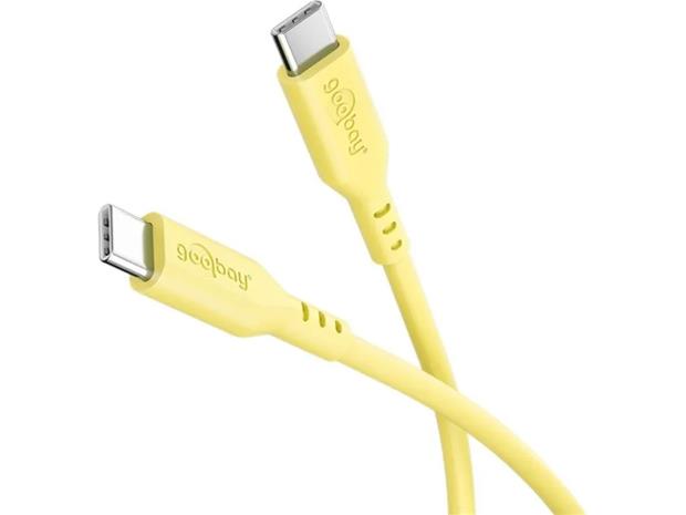 Pro USB-C <-> USB-C - PD 60W - 1.5m - Keltainen - USB-kaapeli